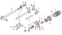 15: Fjäder spärrhake Honda CR85