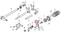 13: Stift spärrhake Honda CR85