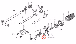 10: Collar shifter Honda CR85