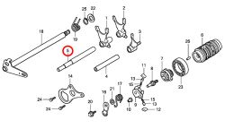 5: Axel växelgaffel Honda CR85