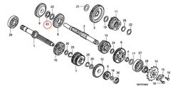 23: Honda CR85 bricka transmission