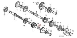 20: Honda CR85 bricka transmission