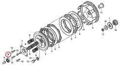 18: Lager koppling Honda CR85
