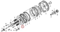 3: Honda CR85 kopplingscentrum