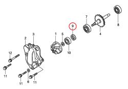 9: Packbox vattenpump Honda CR85