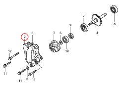 2: Kåpa vattenpump  Honda CR85 (utgått)