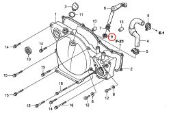 9: Packbox kopplingsarm Honda CR85