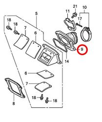 9: Honda CR85 insugsgummi