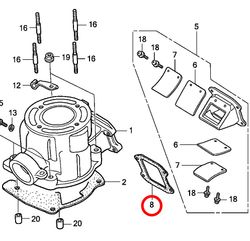 8: Honda CR85 packning reedventil