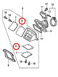 6: Honda CR85 reedventil