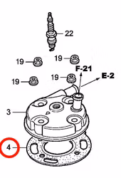 4: Honda CR85 topplockspackning