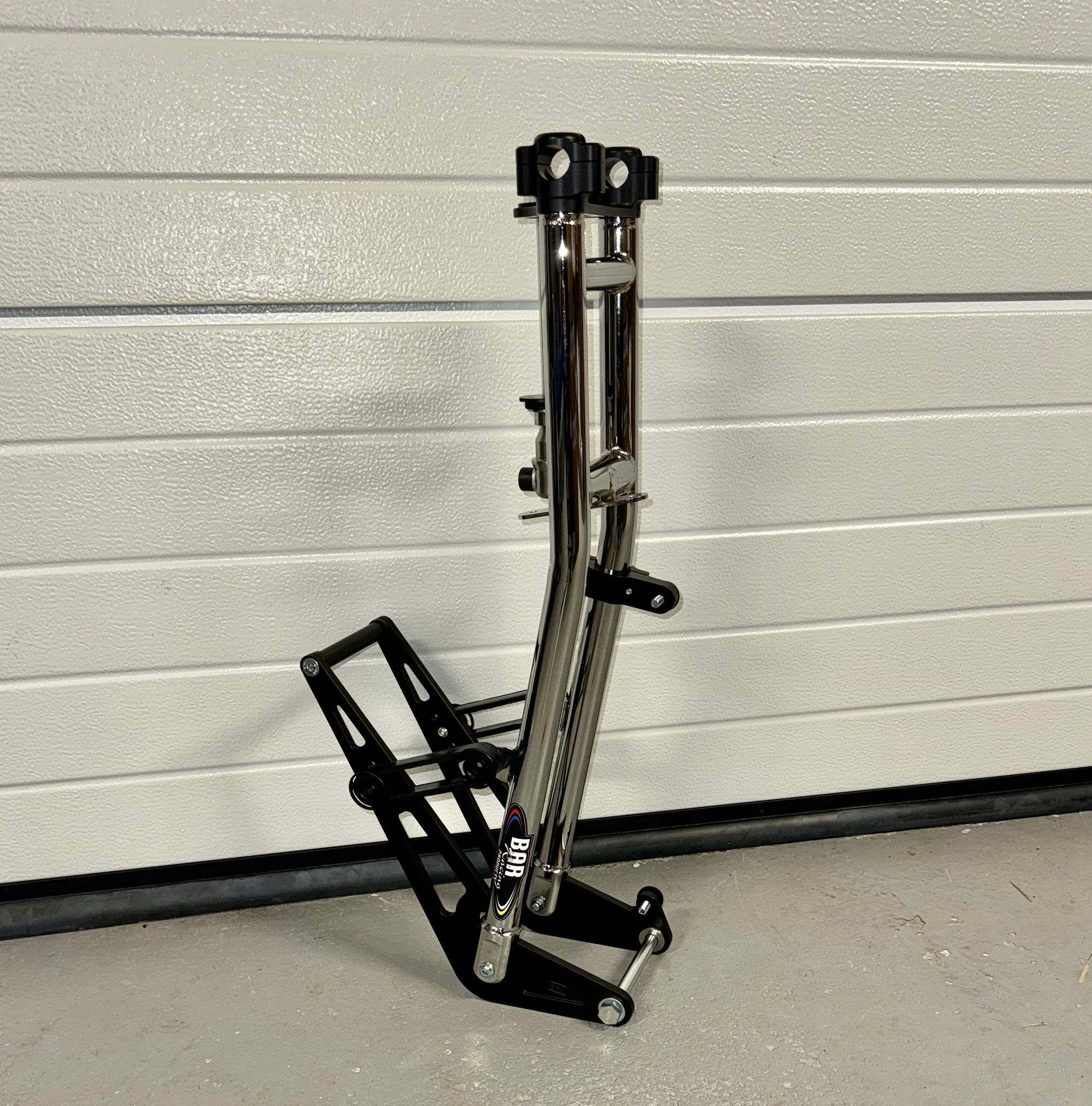 BAR framgaffel låg modell krom/svart