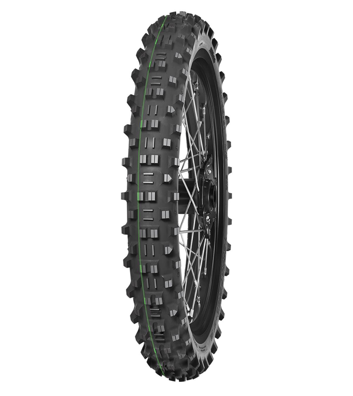 Mitas Terra Force-EF 2 SM Super Light 90/100-21 framdäck,  Grön rand (teknisk enduro)