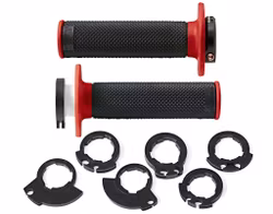 Domino gummihandtag D-Lock  Svart/Röda