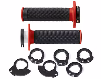 Domino gummihandtag D-Lock  Svart/Röda
