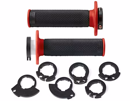 Domino gummihandtag D-Lock  Svart/Röda