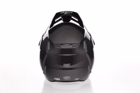 6D ATR-3 Solid Helmet FIM, Gloss Black/White 2026