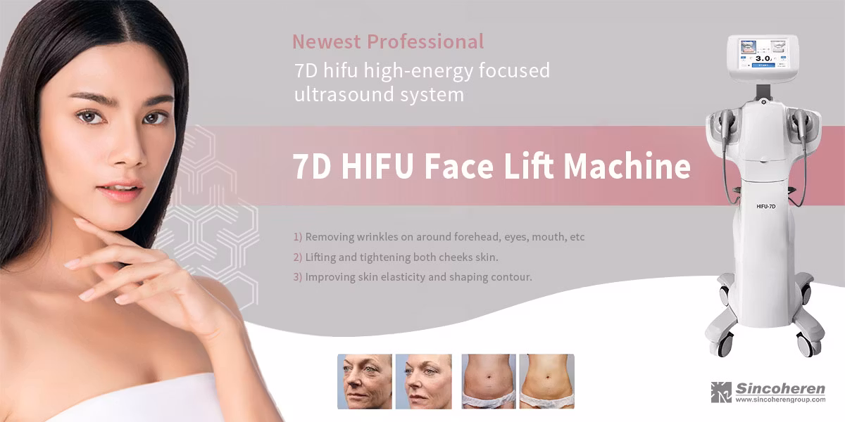 7D HIFU Focused Ultrasound Ultra tidigare Hifu Machine