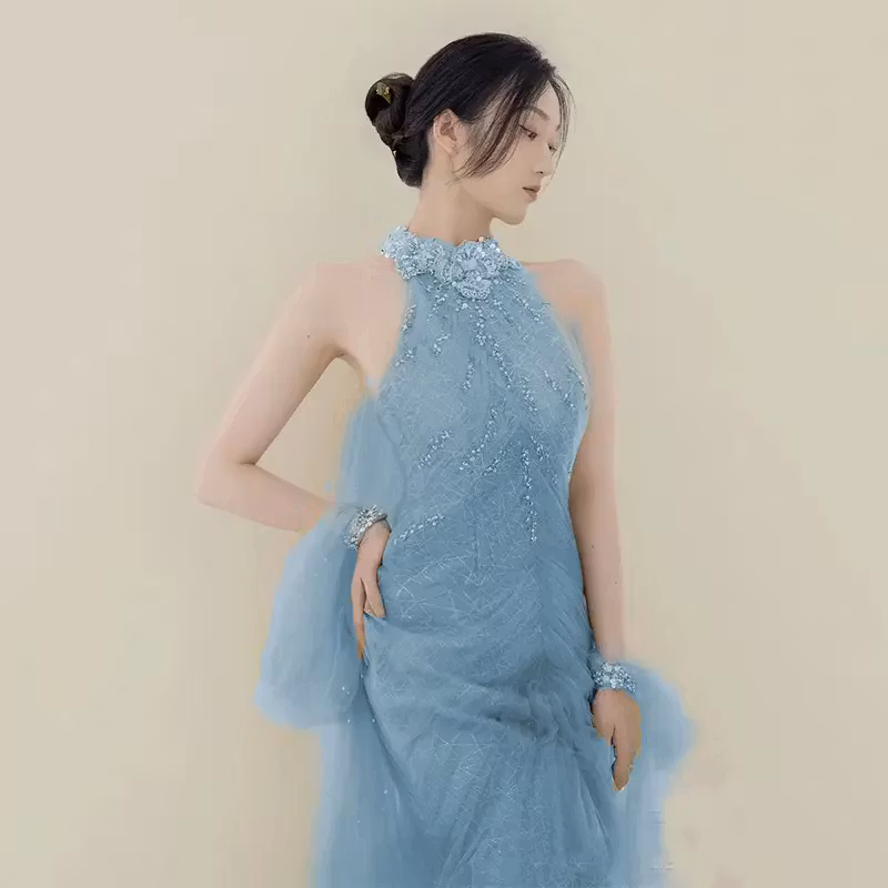 Festklänning Blå aftonklänningar