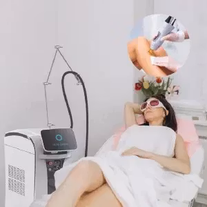 Alexandrite Nd Yag laser hårborttagningsmaskin