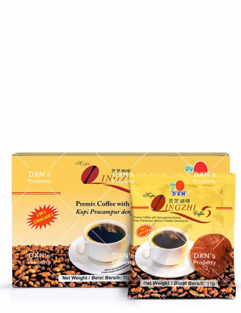 DXN LINGZHI COFFEE 2 IN 1