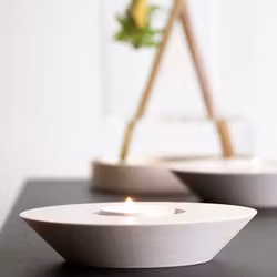 Värmeljusstake-"Solo-vit"