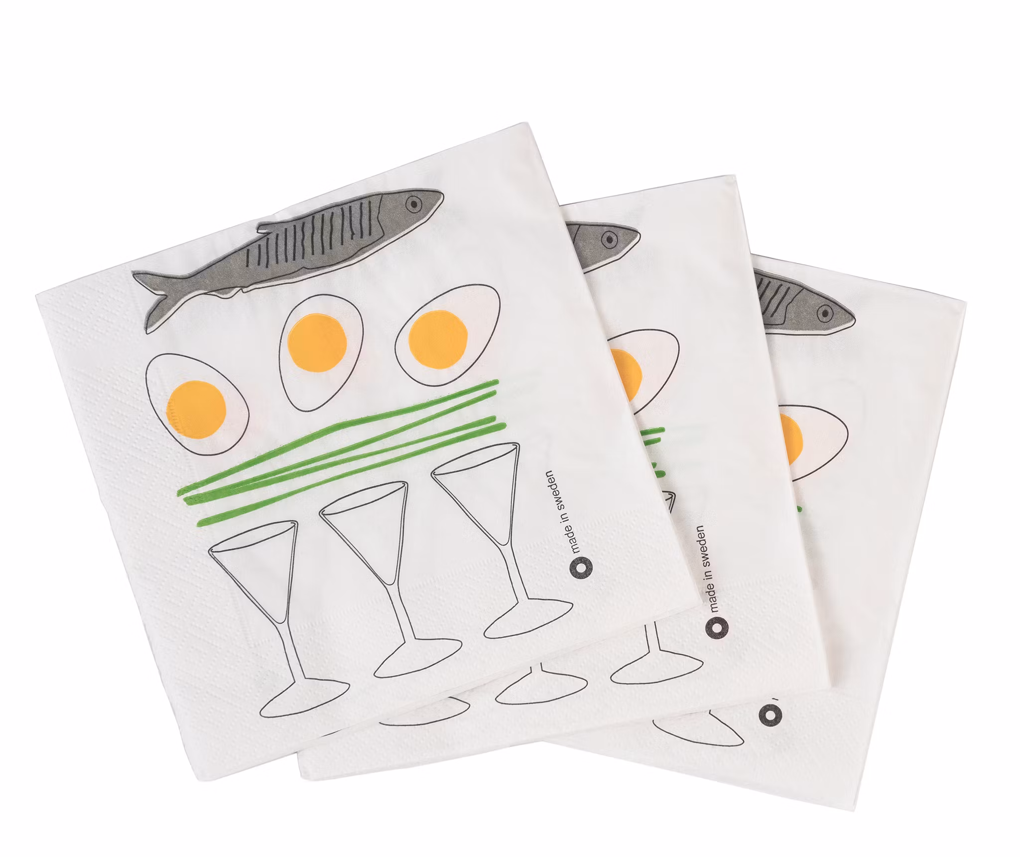 Pappersservett "Sill och snaps" 2-pack