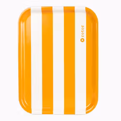 Serveringsbricka Stripes-mandarin