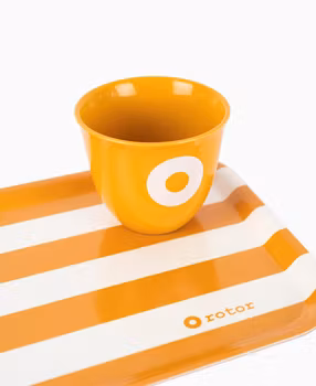 Serveringsbricka Stripes-mandarin