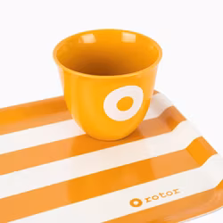 Serveringsbricka Stripes-mandarin