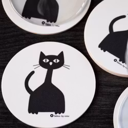 Glasunderlägg "Selma by rotor" 4-pack