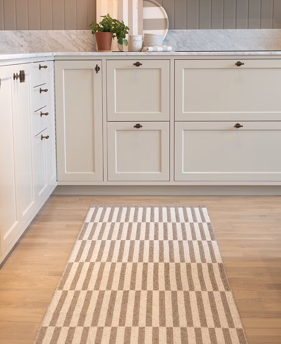 Matta Stripes-beige/vit