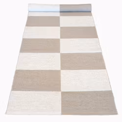 Matta Square-beige/vit