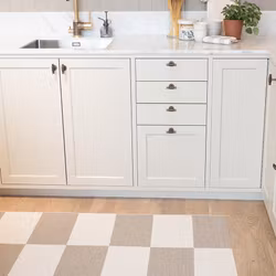 Matta Square-beige/vit