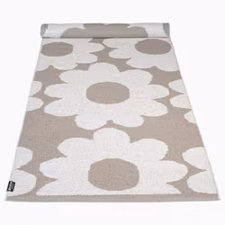 Matta Flora-beige/vit