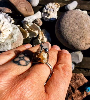 Ring med ametist fairy quartz