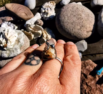 Ring med ametist fairy quartz