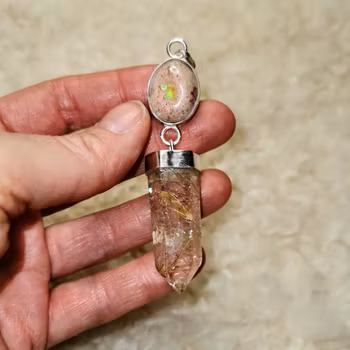 Fire opal in Matrix