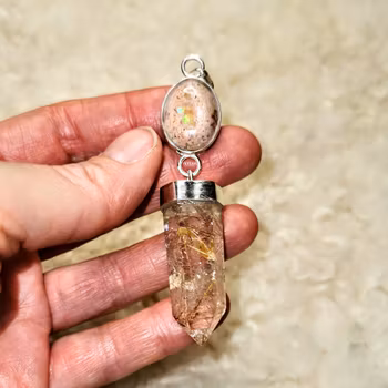 Fire opal in Matrix