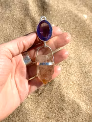 Highest spiritual love, Amethyst with pink Lemurian