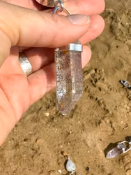 Black Tourmaline With Clear quartz with amazing imclusions