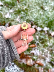 Lemon quartz with white Lodolite