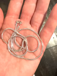 Chain 45 cm / Ormlänk, Kedja 45 cm, 925 silver