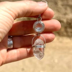 Lords of light clear quartz with Brandenberg quartz