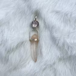 Pink amethyst with pink Lemurian