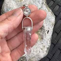 White topaz with Brandenberg Amethyst
