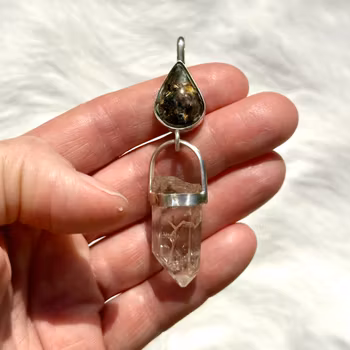 Pietsersite with clear quartz from Sweden