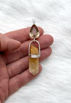 Being of light- Ametrine with Tangerine quartz