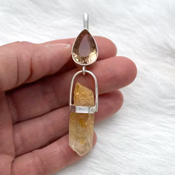 Being of light- Ametrine with Tangerine quartz