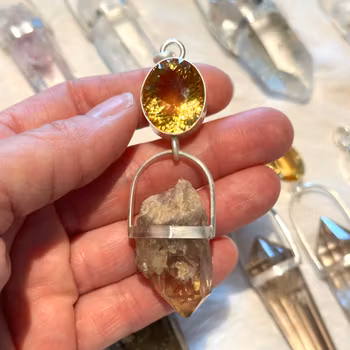 Citrine with kindalini citrine